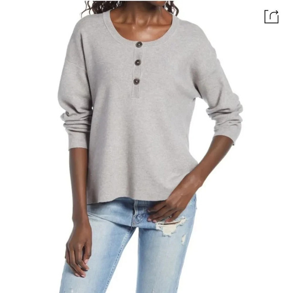 Wayf Kerry Henley Sweater - Picture 1 of 8